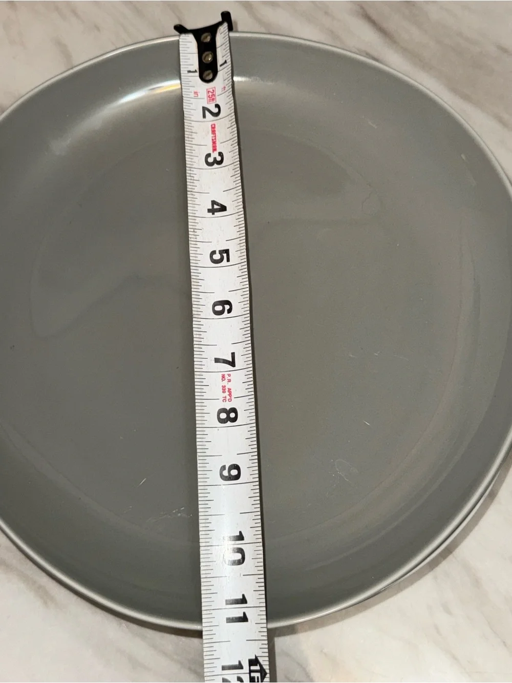 West Elm organic glazed porcelain dinner plates (4) grey light sage 11”